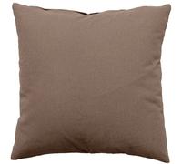 Coussin uni effet Bachette déhoussable - 60 x 60 cm - Marron