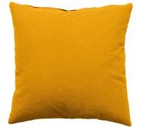 Coussin uni effet Bachette déhoussable - 60 x 60 cm - Moutarde