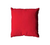 - Coussin uni effet Bachette déhoussable - 60 x 60 cm - Rouge