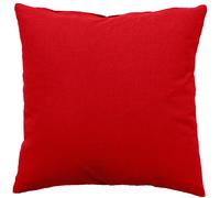 Coussin uni effet Bachette déhoussable - 60 x 60 cm - Rouge