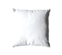 Coussin uni en polyester déhoussable Blanc 40x40 cm