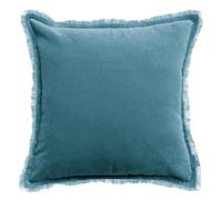 Coussin uni Vivaraise Fara Bleu 30x50 cm