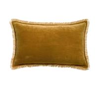 Coussin uni Vivaraise Fara Marron 30x50 cm