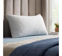 Coussin Unyqoos® 40 x 80 cm – Garnissage hybride en microfibre et en mousse à mémoire de forme émiettée, garnissage amovible, housse en rayonne de bambou lavable, idéal pour les personnes dormant sur