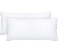 Coussin Unyqoos® 40 x 80 cm – Lot de 2, garnissage en microfibres de 600 g, coutures intérieures, blanc, respirant et anti-acariens, conserve sa forme, lavable jusqu'à 40°C