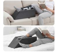 Vidaxl Coussin Pour Les Jambes Uni Gris