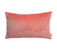 Coussin - VIVARAISE - Elise - 40 x 65 cm - Uni pêche - Velours et chambray coton