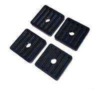 Coussinets absorbant les chocs pour climatiseur - Base en caoutchouc pour amortissement des vibrations - Pour support d'unité extérieure, réduction du bruit (sans vis)