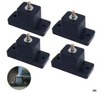 Coussinets anti-vibration pour climatiseur - Virex® - 4 paires - Caoutchouc - Noir - 111x49x83 mm - Charge max 500 kg