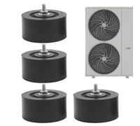 Coussinets antivibratoires climatisation - Isolateurs bloc extérieur | Amortisseur caoutchouc chocs | Lot 4 pièces réduction bruits isolation phonique, pour maison, bureau, école, appartement, mon