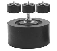 Coussinets antivibratoires climatisation - Isolateurs bloc extérieur | Amortisseur caoutchouc chocs | Lot 4 pièces réduction bruits isolation phonique, pour maison, bureau, école, appartement, mon