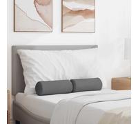 Vidaxl Coussins D'accent 2 Pcs Gris Nuage Ø 15 X 40 Cm Tissu