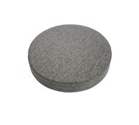 Coussins d'assise Ronds pour tabourets, Coussin de Chaise Circulaire en Lin avec Housse Amovible, Rembourrage en Mousse épaisse Lavable pour mobilier de Jardin en rotin d'intérieur et d'exté