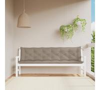 VidaXL Coussins de Banc - Taupe