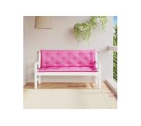 vidaXL Coussins de banc de jardin 361714 - Lot de 2 150x50x7 cm tissu Rose G