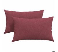 Coussins de canapé bordeaux Lot de 2 - 50 x 30 cm - Bordeaux - COCO - Set Coussin décor - Tissu - léger 793ipk36o
