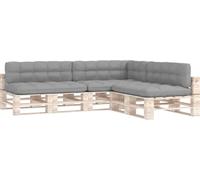 Coussins de canapé de palette 7 pcs. Gris