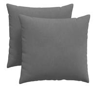 Coussins de canapé en tissu - vidaXL - Gris foncé - 45x45x18 cm - Housses amovibles - Rembourrage polyester