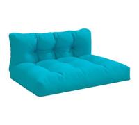 Coussins De Canapé Palette 2 Pcs Turquoise Tissu Vidaxl Vidaxl