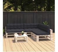 Coussins pour canapé en palettes vidaXL, lot de 7, anthracite