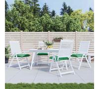 vidaXL Lot de 4 coussins de chaise extérieurs Tissu Oxford Multicolore 50x50x7 cm
