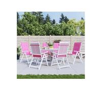 vidaXL Coussins de chaise lot de 6 - Rose