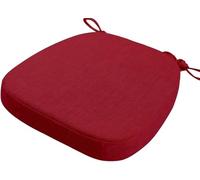 Coussins de Chaise Antidérapant avec Rubans Galettes de Chaise en Forme de Trapèze Assise Dehoussable Lavable Coussins de Siège for Cuisine, Salle Manger, Jardin, Bureau(@7,43X40X3cm)