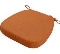 Coussins de Chaise Antidérapant avec Rubans Galettes de Chaise en Forme de Trapèze Assise Dehoussable Lavable Coussins de Siège for Cuisine, Salle Manger, Jardin, Bureau(@19,40X38X5cm)