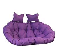 Coussins de chaise - Coussin de luxe pour fauteuil suspendu hamac double d'extérieur en forme d'œuf - Lavable et durable pour canapé suspendu de patio deux places, pour un confort et une dét
