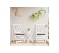 Vidaxl Coussins De Chaise De Jardin Lot De 2 Anthracite 50x50x4 Cm