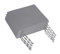 Coussins de chaise, galettes d'assise, lot de 4, 40 x 40 cm