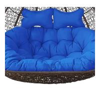 Coussins de chaise - Grand ensemble de coussins pour balancelle d'extérieur en forme d'œuf - Coussins d'assise épais et lavables avec motif nid uni pour un confort et un style ultimes - Cous