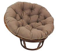 Coussins de chaise - Housse de coussin ronde couleur café - Coussin épais style panier suspendu pour une utilisation intérieure, 90 x 90 cm, coussins d'assise en forme de nid d'œuf pour balc