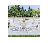 VidaXL Coussins de chaise - Lot de 6 - Crème