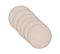 Coussins de chaise ronds en mousse à mémoire de forme avec base | Lot de 2/4/6 tabourets pour salle à manger, cuisine, bistrot, bar, terrasse, jardin et véranda