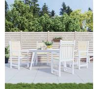 vidaXL Coussins de chaise - Lot 4 - Crème