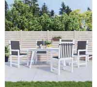 Coussins de dossier Tissu Oxford Accessoire sièges Décor mobilier patio vidaXL v