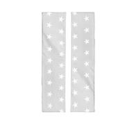 Coussins de Jardin Étoilés pour Enfants - ROBA - Little Stars - 2 Pièces - pour Tables de Pique-Nique - Gris / Blanc