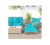 vidaXL Palette Turquoise Lot de 2