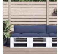 vidaXL Coussins de palette lot de 2 bleu marine tissu oxford