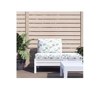 vidaXL Lot de 2 Coussins de Palette, Galettes de Siège Antidérapantes, Décoration Jardin Terrasse Patio, Motif de Feuilles Tissu Oxford