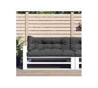 vidaXL Coussin pour palette 3 pcs. tissu anthracite