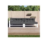 Coussins de palette lot de 5 anthracite tissu