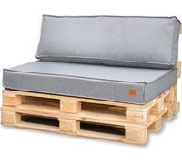 Coussins de palettes 120 x 80 set pour meubles en palettes Euro palettes EU Pallet Sofa cushion Le set se compose de 2 parties en couleur : gris clair