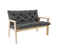 Coussins de rechange antidérapants pour balancelle d'extérieur 2 ou 3 places - Pour intérieur et extérieur - 150 x 100 x 8 cm - Gris foncé