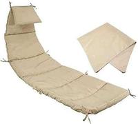 Coussins de rechange et parasol pour chaise suspendue, chaise longue et hamac - Confort extérieur parfait (chaise non incluse)