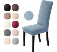 Coussins de siège, lot de 2, coussins extensibles universels, coussins jacquard modernes, coussins amovibles, housses, nappe de table, housses de table à double épaisseur, pour la décoration de table 