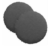 Vidaxl Coussins De Siège 2 Pcs Gris Foncé Ø 30 Cm