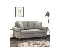 vidaXL Coussins Décoratifs Lot de 2 - Gris Clair