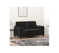 VidaXL Coussins décoratifs Ø15x50 cm - Velours Noir